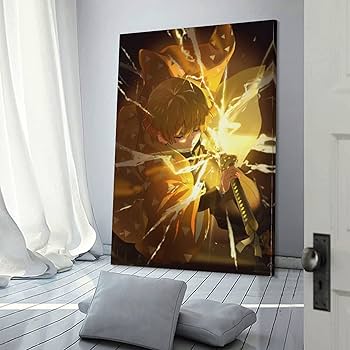 鬼滅の刃 我妻善逸 額装品 アートパネル Amazon.co.jp: アートパネル 鬼滅の刃 我妻善逸 装飾画 30x40cm